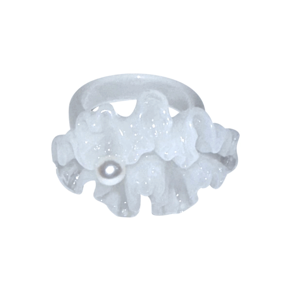 Pearl in coral reef ring