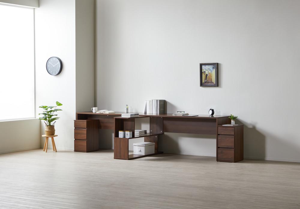 우디 오픈형 책장&책상세트 2size/ 3colors