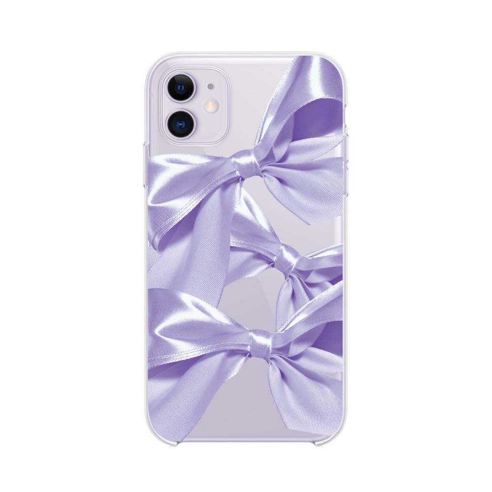 Purple Ribbon ( Jelly Case ) 아이폰 케에스 리본케이스 투명젤리