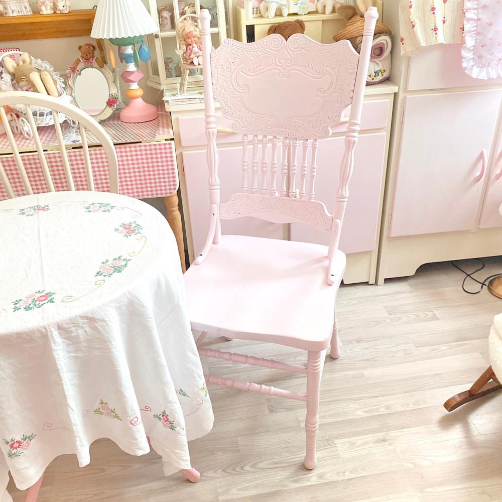 유럽 미국 엔틱 프렌치 빈티지 원목 카페 의자 : 로즈앤드홈