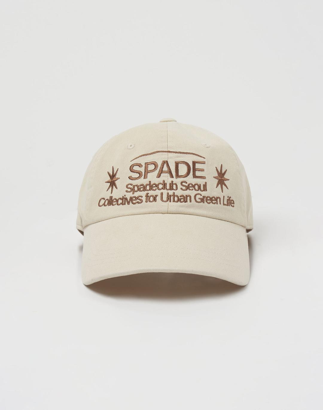 Spade Bomb Ball Cap - Beige 스페이드 밤 볼캡