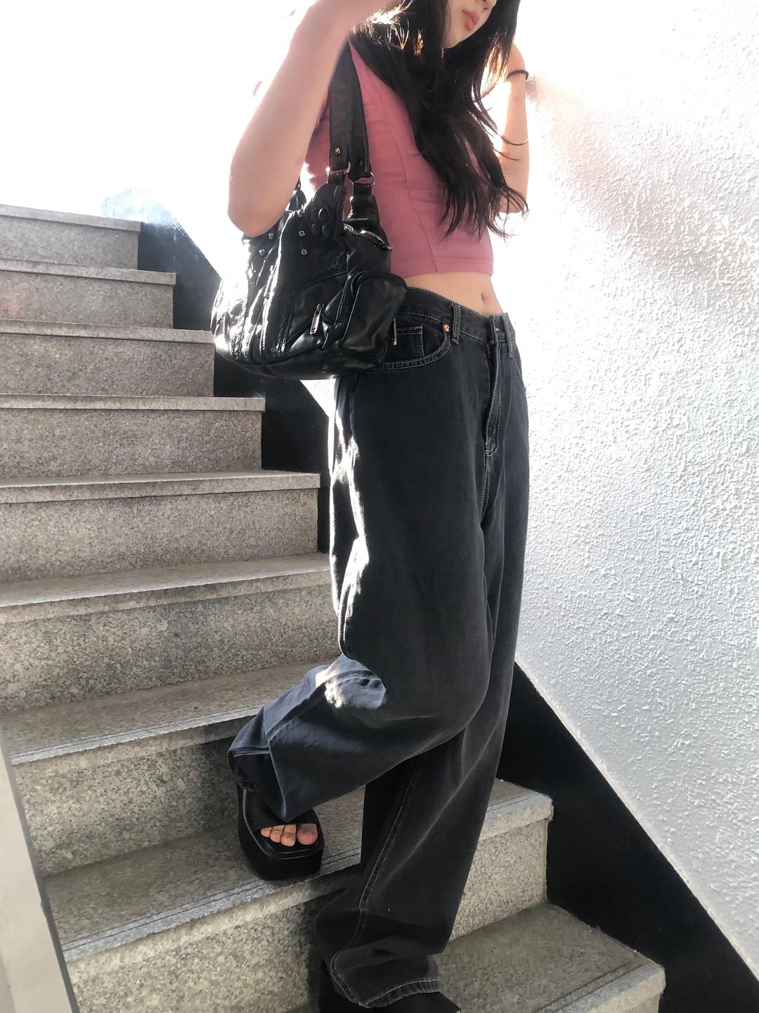 [히피디피] 핀 데님 pt (black)