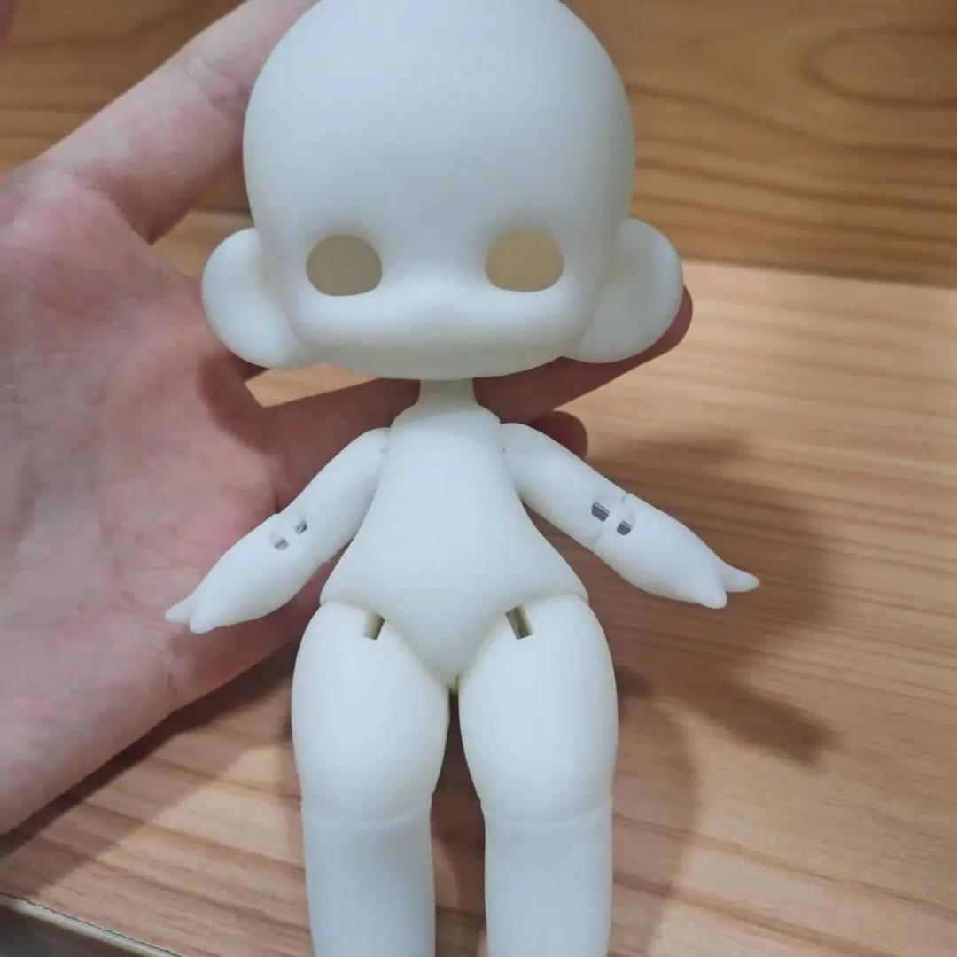 3D 프린팅 송진 소재 동물 인형, 사랑스러운 동물 DIY 인형, 메이크업 없는 장난감 선물, 12cm