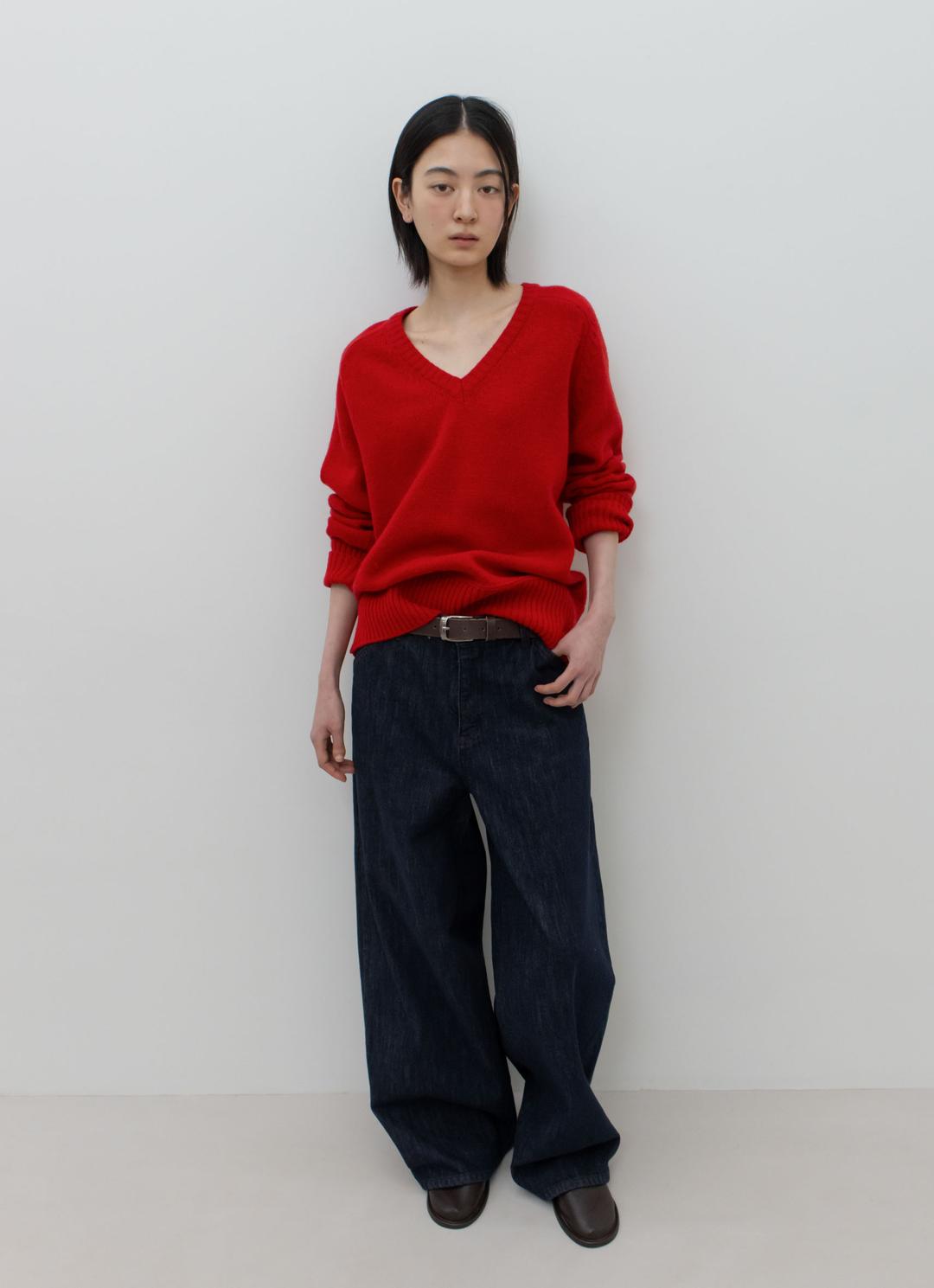 [10/31 예약배송] 25FW WIDE CINCH-BACK JEAN / INDIGO