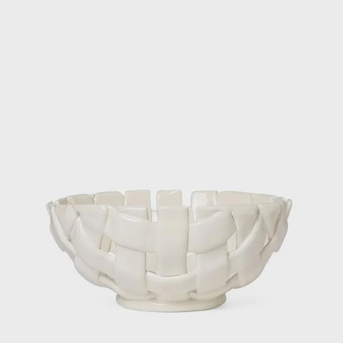 [FERM LIVING] plait bowl - 24- off-white 플랫 보울