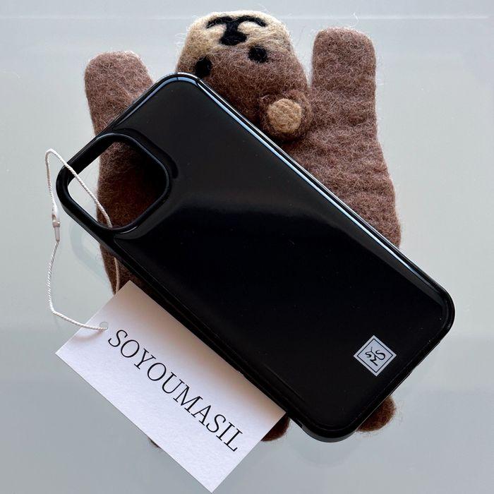 [+맥세이프] Simple black 에폭시범퍼케이스