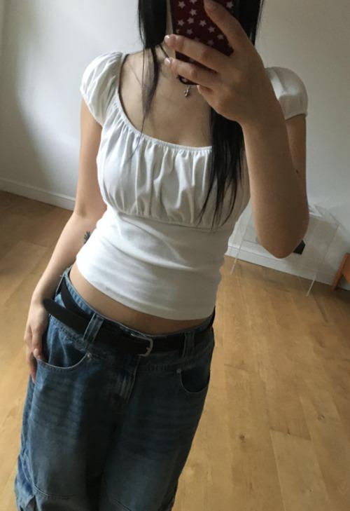 이즈이즈 More shirring tee