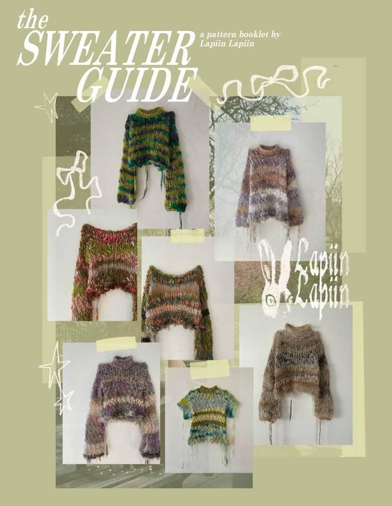 the Sweater Guide, a pattern booklet by Lapiin Lapiin