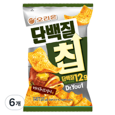 닥터유 오리온 단백질칩 버터구이 오징어맛  60g, 6개