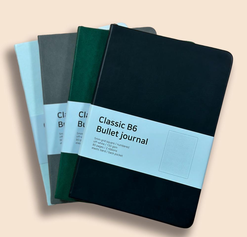 인생상점 불렛저널 클래식B6 도트 모눈그리드 만년다이어리 만년필노트 휴대용 포켓 2024