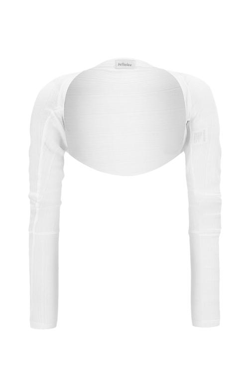 BERRY BOLERO-WHITE