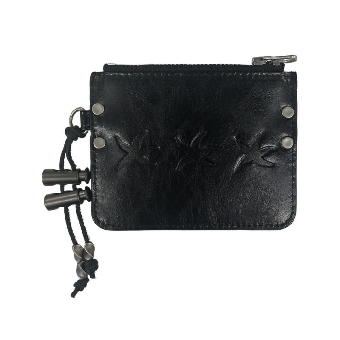 TCM starfish leather card wallet (black)