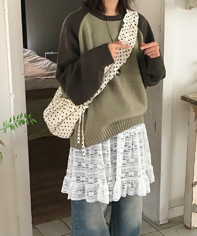 데일리쥬 [단독][MADE] 블랑카 오버핏 나그랑 니트 (공용)