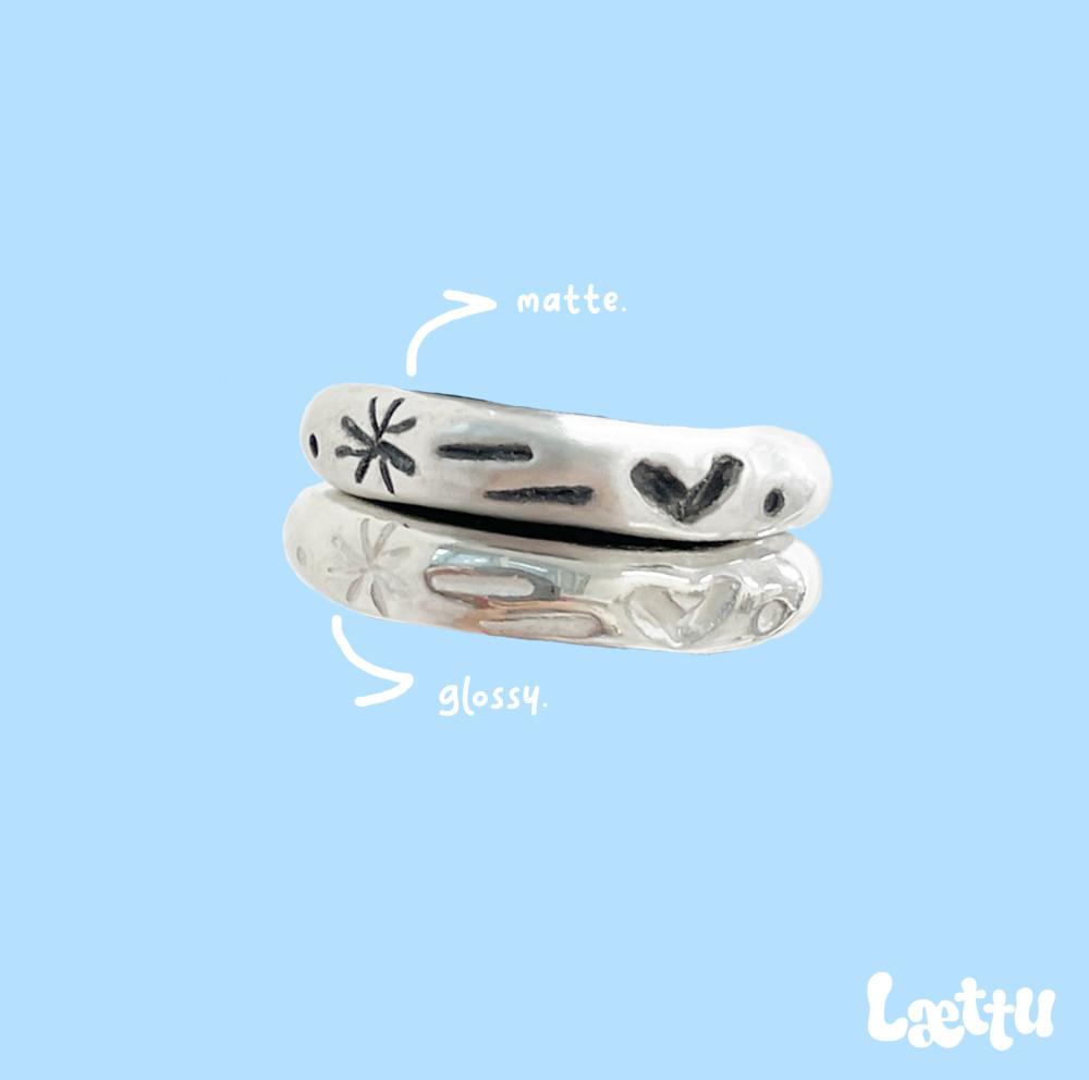 925 은반지 빈티지 하트각인