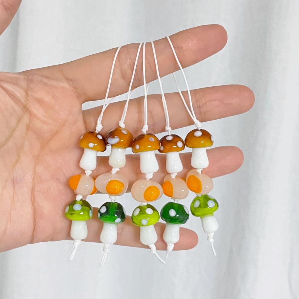 귀여운 핸드폰 스트랩 egg&mushroom strap