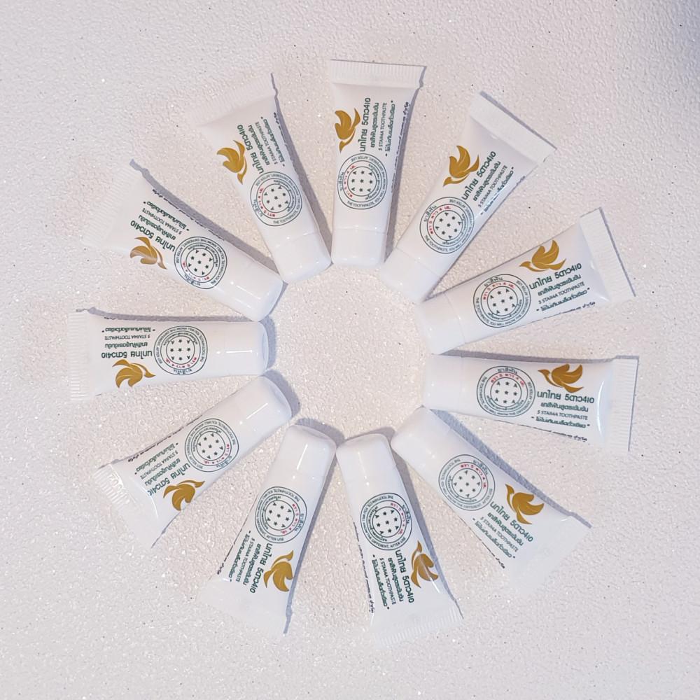 태국 콩알 치약 5star4A 여행용8g 9개+2개