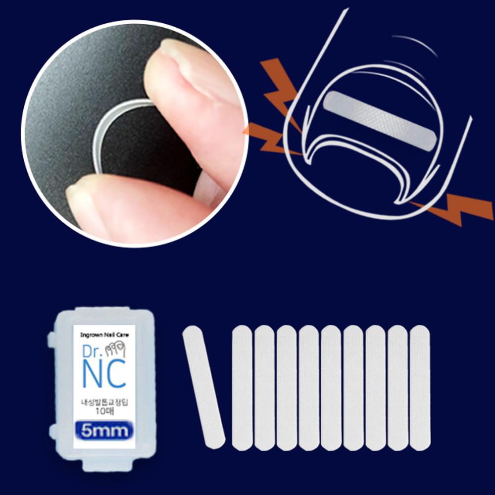 닥터엔씨 교정팁 파고드는 내성발톱 자가치료 테이프 (5mm x 10개입)