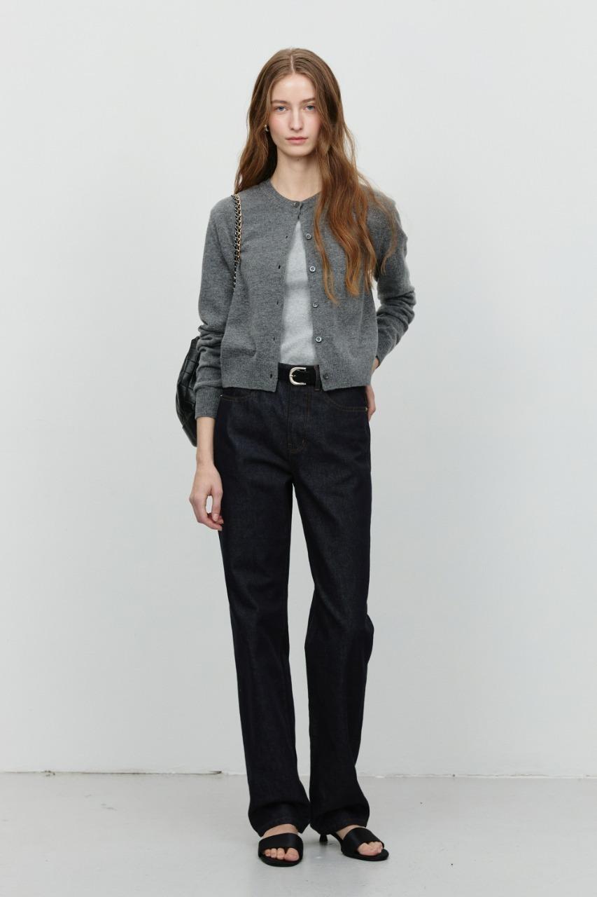 ESSENTIAL STRAIGHT FULL LENGTH JEANS RAW DENIM