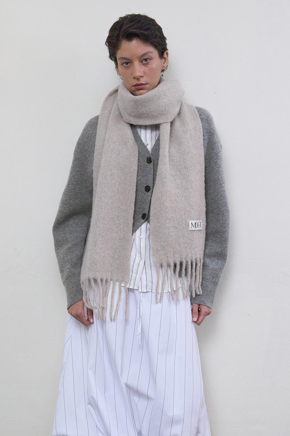 Chunky Scarf Solid_Beige