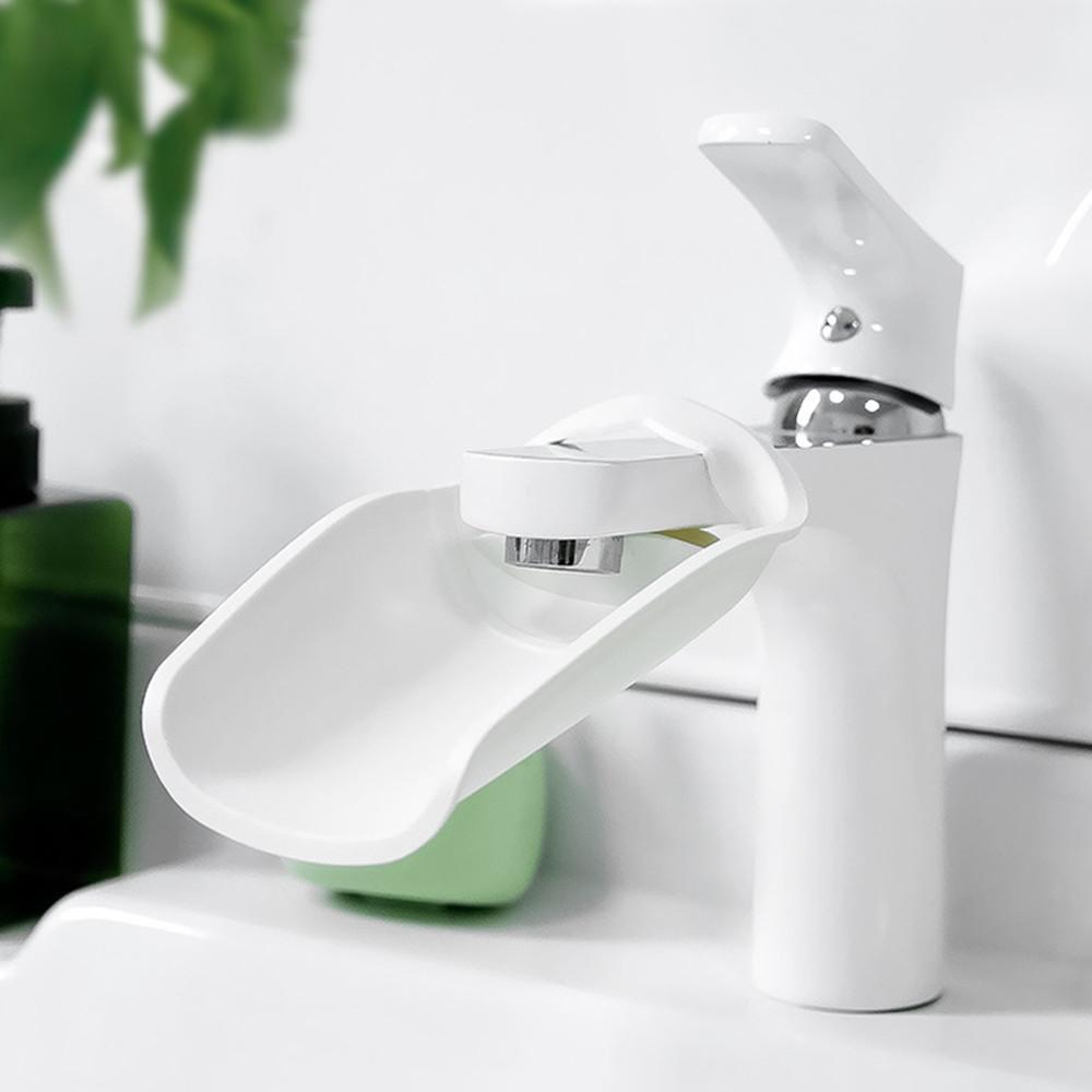 요라나 유아 어린이 손씻기 실리콘 수도꼭지 연장 연결 탭 아기 세면대