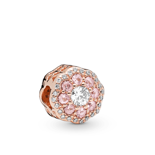 판도라 로즈 핑크 스파클 플라워 참