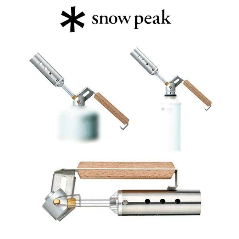 스노우피크 폴딩토치 R 접이식 강력한 화력 가스 토치 부탄가스 장착 가능 GT-110R