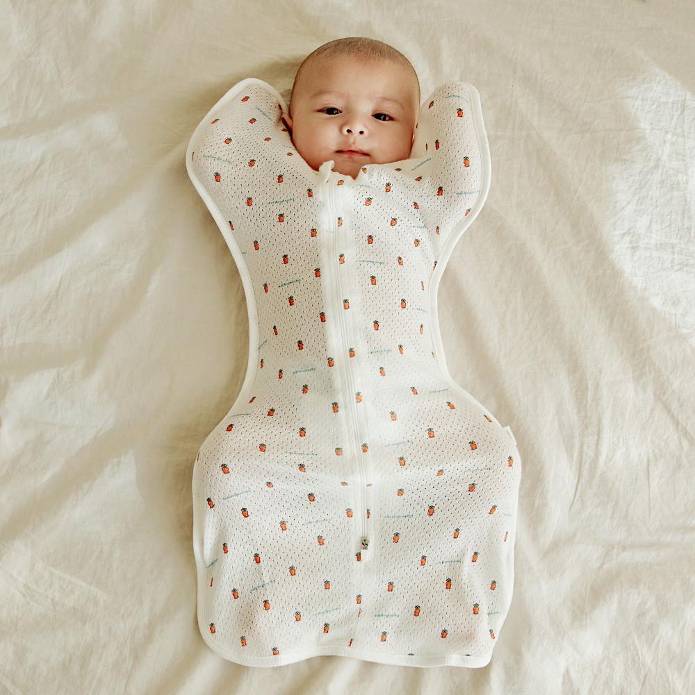 말랑하니 신생아 스와들 속싸개 오가닉 태열