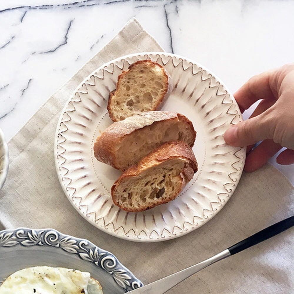 메세라미카 티에라 줄리엣 빈티지 카페 디저트 브런치 / 브래드 접시 16.5cm