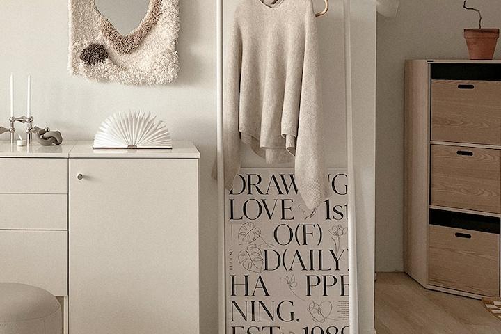 알루아 행거 미니행거 파이프행거 낮은 행거 철제