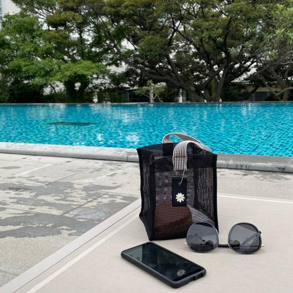 [프롬에이블] 메쉬 토트백 (바로발송)