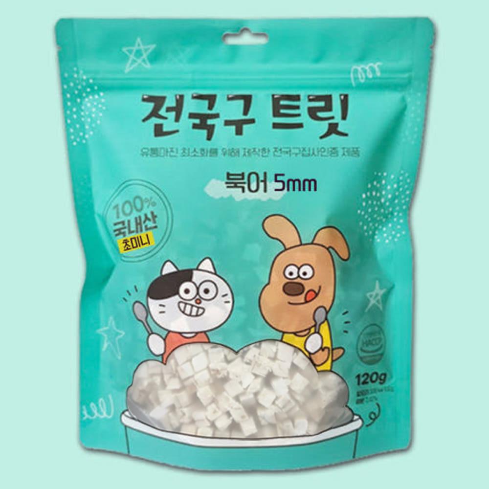 jgg 전국구트릿 동결건조 북어 120g 초미니트릿 5mm