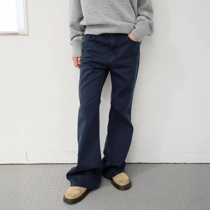 [기장선택] Relaxed Boots Cut Denim - Stone Navy