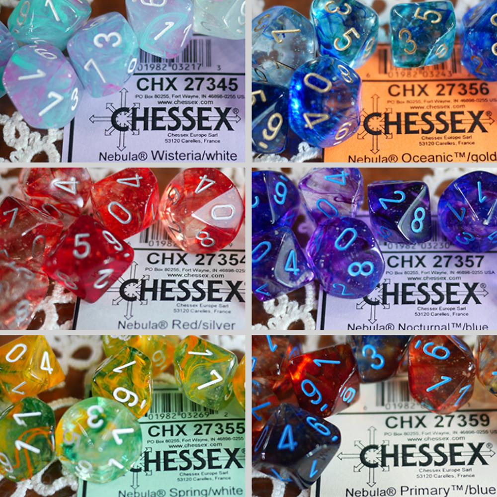 체섹스 TRPG 네뷸라 10면체 야광 주사위 D10s