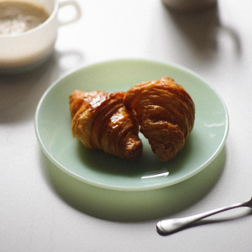 [언스] 베이직 밀크글라스 7인치 플레이트 민트