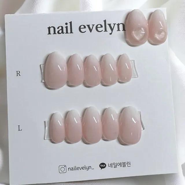 (할인쿠폰곧종료/빠른배송)베이비부머 화이트그라데이션 수제네일팁