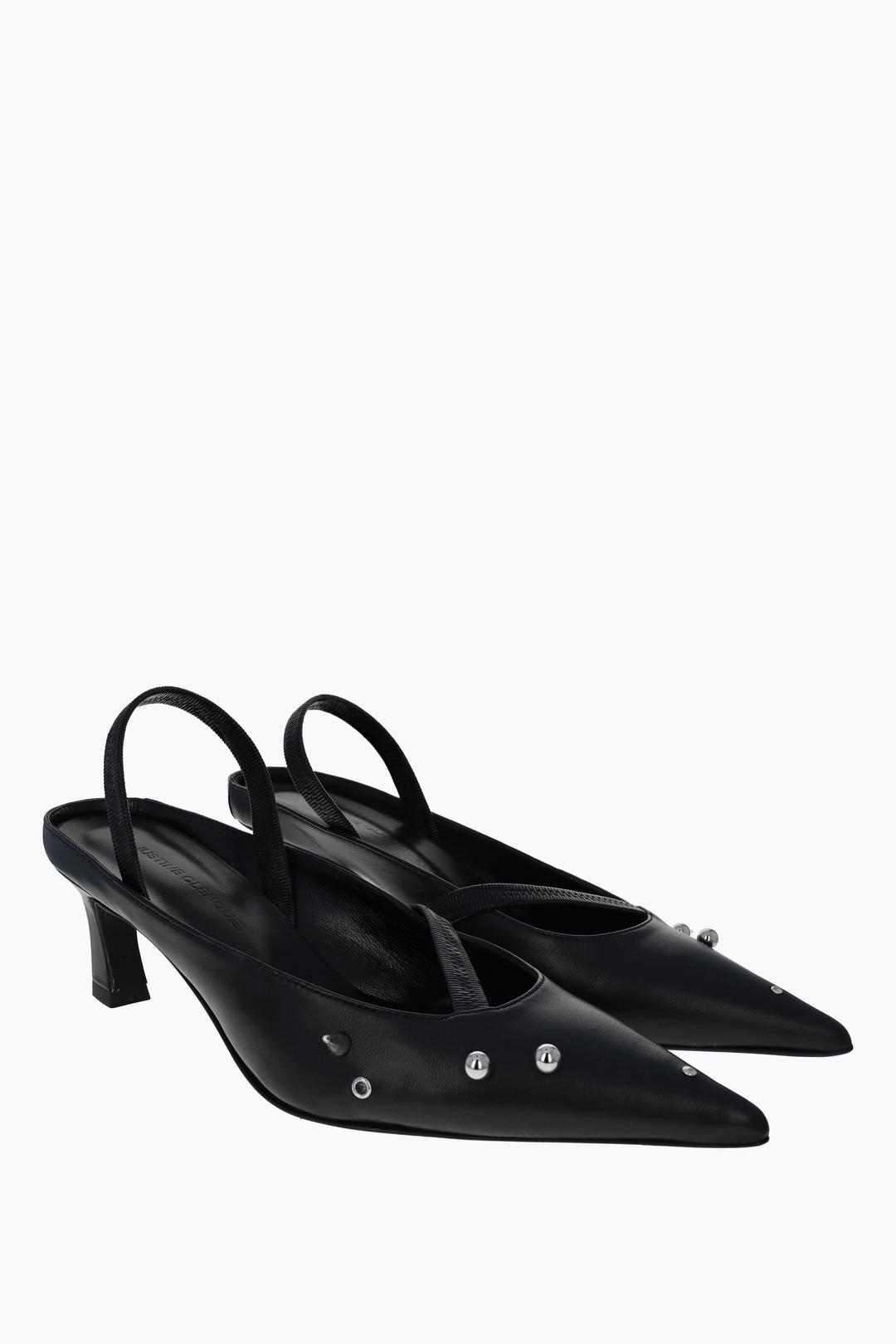Joy black slingbacks