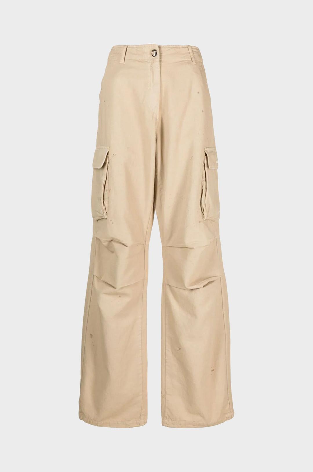 Coperni - Canvas Wide Leg Cargo Pants - Beige / 34