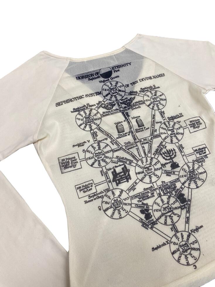 KABBALAH MESH TOP [ IVORY ]