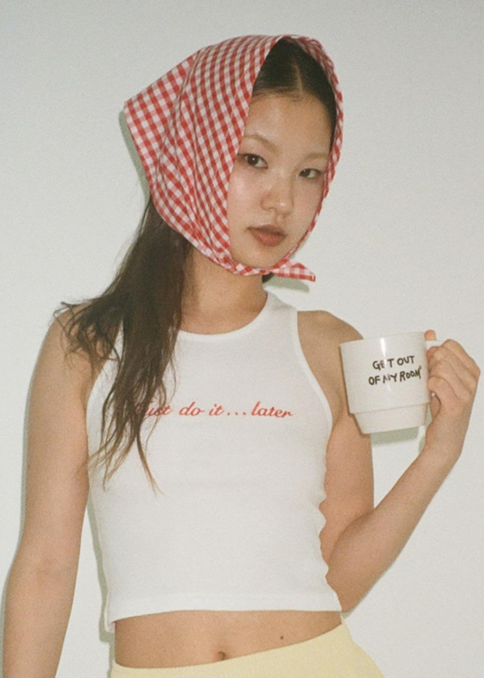 Gingham Check Scarf (2color)