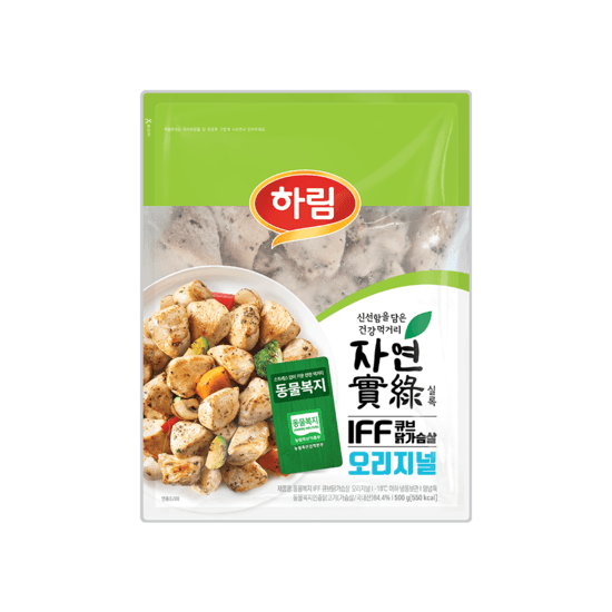 (신선) 자연실록 동물복지 IFF 큐브닭가슴살(오리지널) 500g