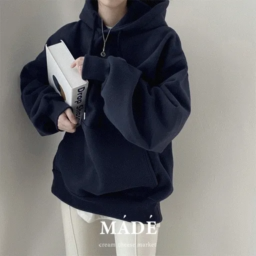 [핏보장~주문폭주!/후드1등/네이비 당일출고🎉] 자체제작 #크치Made#남녀공용 꿈에 나온 핏, 양기모 후드티 ; 20컬러