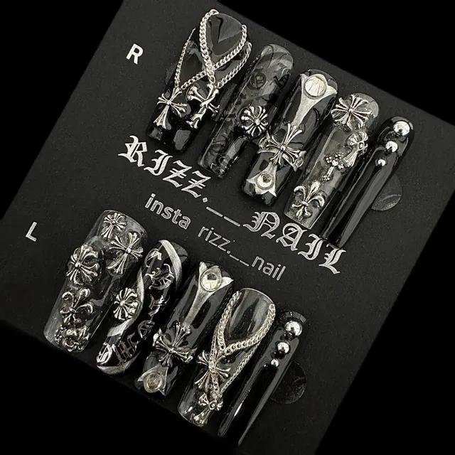 CHROMEHEARTS (no.4) simple ver. 네일팁//신상 세일!!