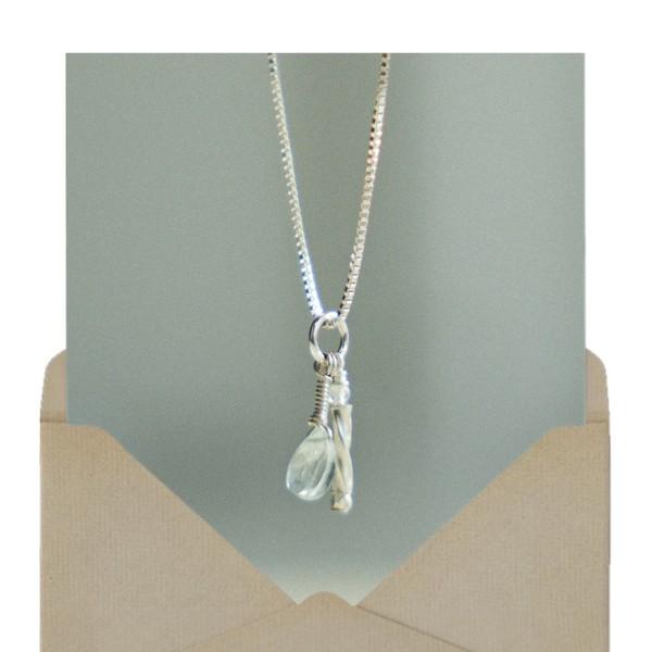 젊음의 바다, silver drop necklace