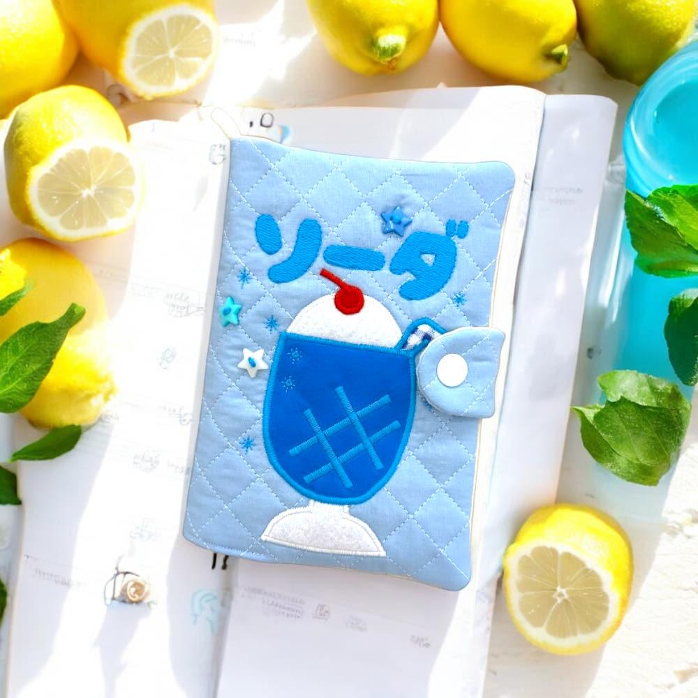 블루레몬소다 다이어리커버 A6 B6 윅스 호보니치 미도리 북커버 책커버 다꾸 패브릭