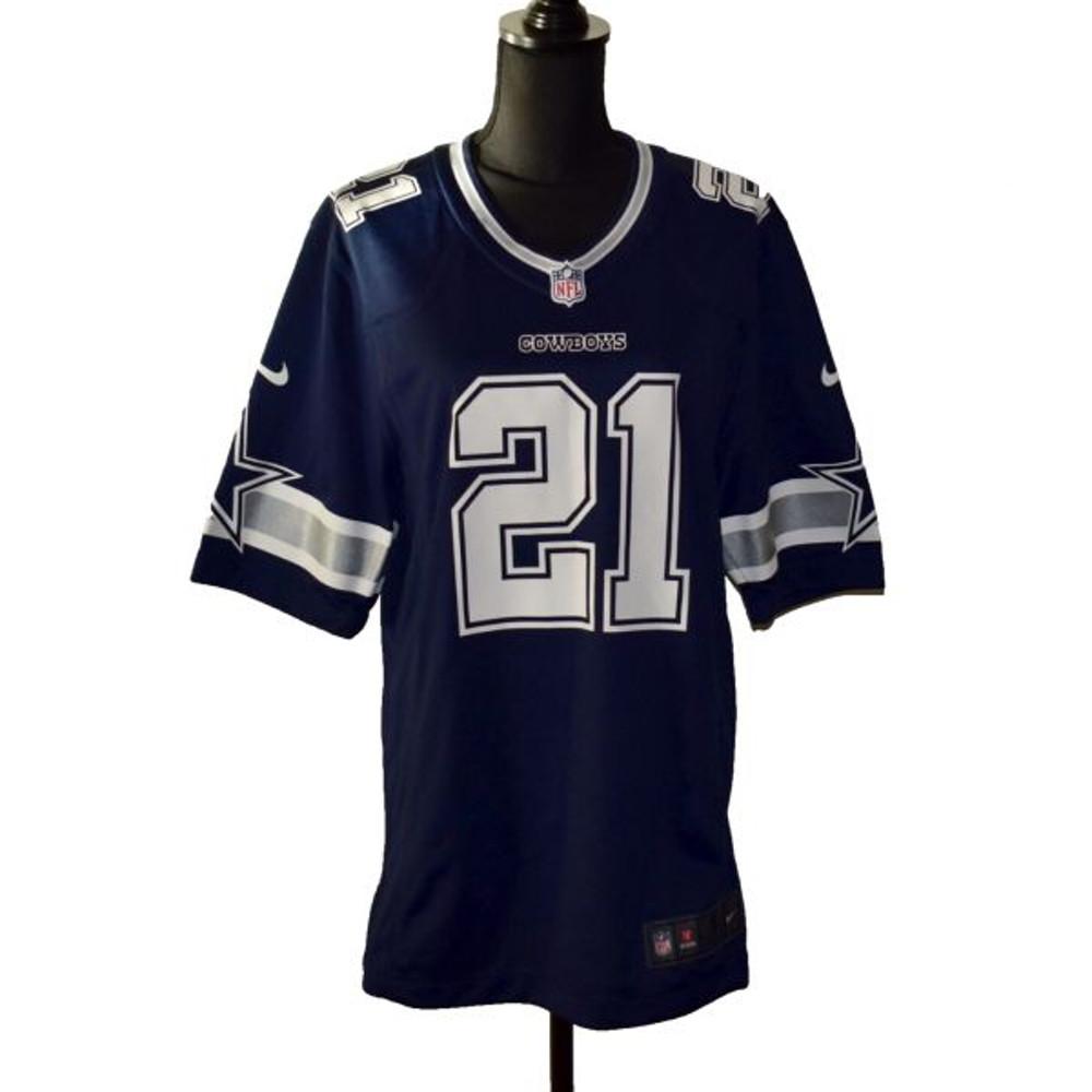 나이키럭비저지 나이키NFL저지 A8 새 제품 나이키 NFL 댈러스 카우보이스 21 에제키엘 엘리엇 온 필드 네이비 저지 사이즈 S