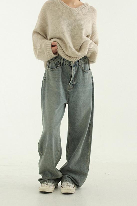 old blue wide jean (unisex)