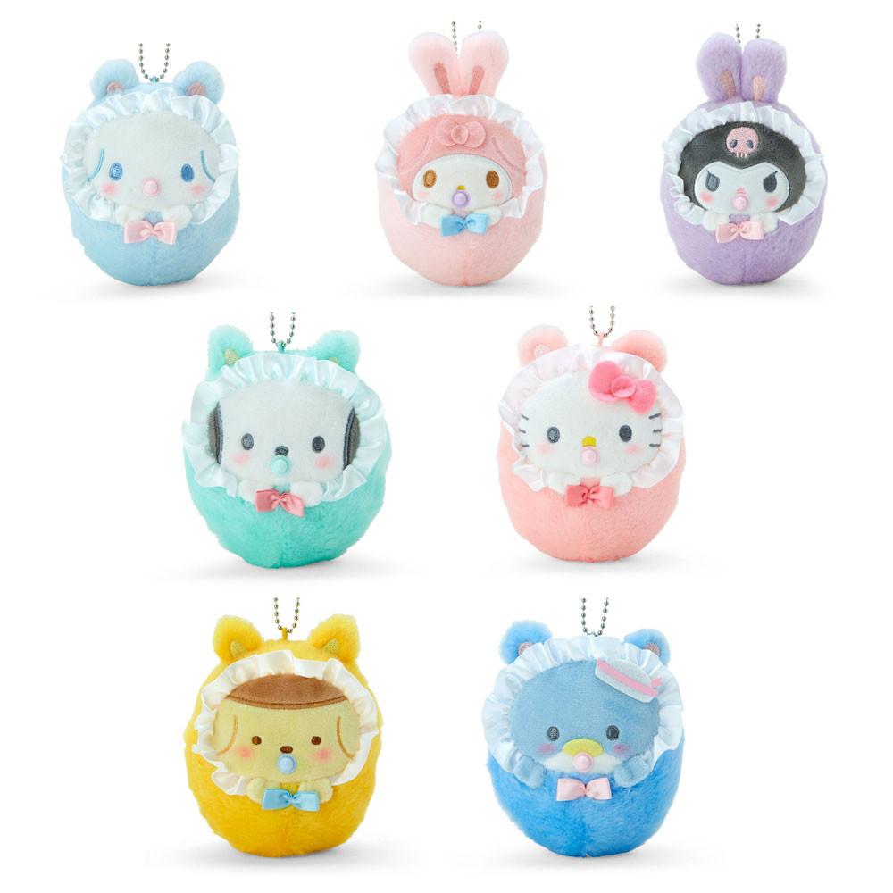 산리오 오쿠루미 포대기 마스코트 인형 가방고리 키링