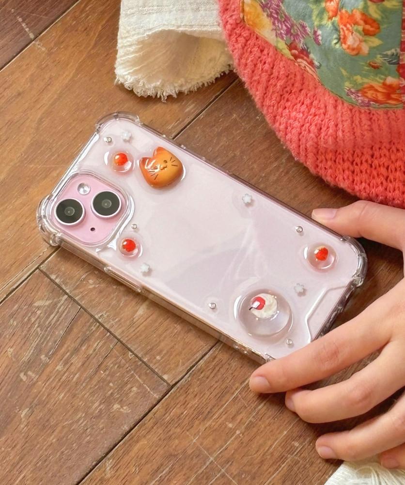 치즈냥 레진 폰케이스