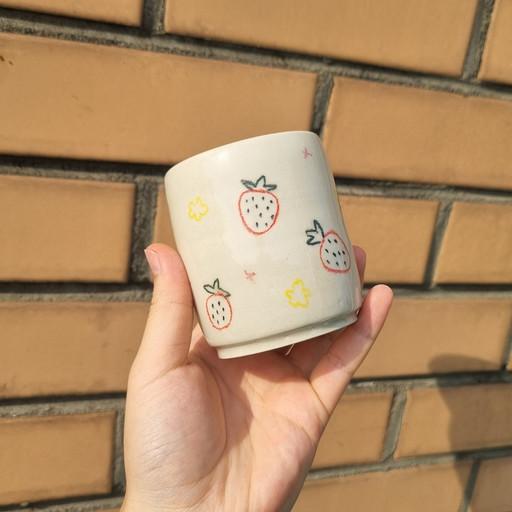 [Cup] 딸기 찻잔 컵