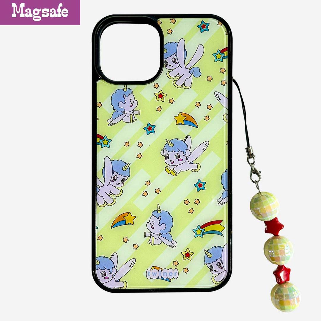 [PRE-ORDER] Shooting star phone case [YELLOW] (맥세이프 글라스 범퍼케이스)